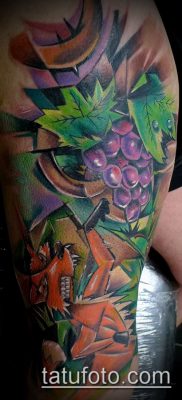 Снимка на татуировка на грозде - 20062017 - пример - 048 Tattoo grapes_