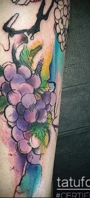 Снимка на татуировка на грозде - 20062017 - пример - 050 Tattoo grapes_