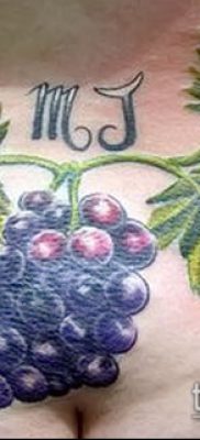 Снимка на татуировка на грозде - 20062017 - пример - 058 Tattoo grapes_