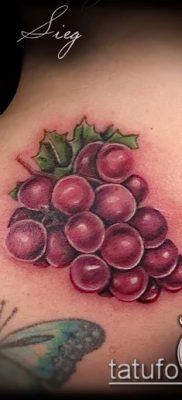 Снимка на татуировка на грозде - 20062017 - пример - 059 Tattoo grapes_
