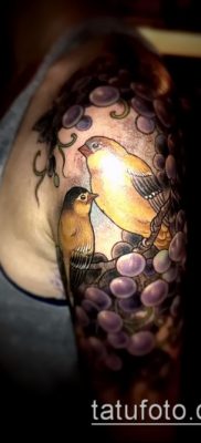 Снимка на татуировка на грозде - 20062017 - пример - 070 Tattoo grapes_