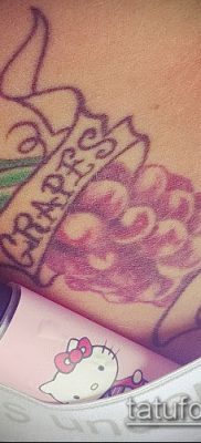 Снимка на татуировка на грозде - 20062017 - пример - 073 Tattoo grapes_