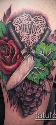 Снимка на татуировка на грозде - 20062017 - пример - 081 Tattoo grapes_