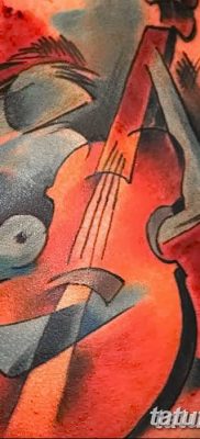 Снимка на татуировка за виолончело от 04.08.2018 №143 - татуировка виолончело -