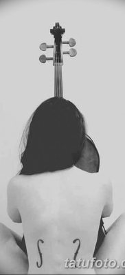 Снимка на татуировка за виолончело от 04.08.2018 №002 - татуировка виолончело -