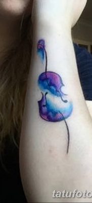 Снимка на татуировка за виолончело от 04.08.2018 №018 - татуировка виолончело -