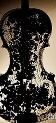 Снимка на татуировка за виолончело от 04.08.2018 №021 - татуировка виолончело -