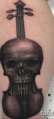 Снимка на татуировка за виолончело от 04.08.2018 №063 - татуировка виолончело -