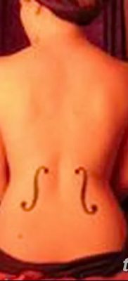 Снимка на татуировка за виолончело от 04.08.2018 №093 - татуировка виолончело -