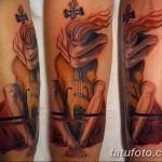 Снимка на татуировка за виолончело от 04.08.2018 №047 - татуировка виолончело -