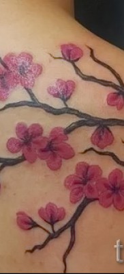 cseresznyevirágos tetoválások - példák a tetoválásokra a 30012016 fényképen 9