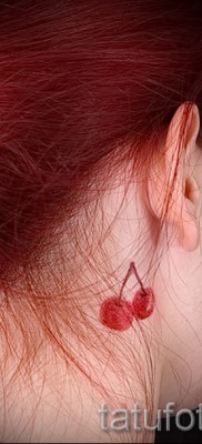 cseresznye tetoválás a nyakon - példák a tetoválásokra a 30012016 -os fotón 3