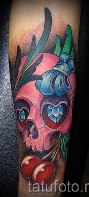 cseresznye és koponya tetoválás - példák a tetoválásokra a 30012016 -os fotón 8