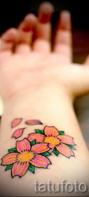 cseresznye virágtetoválással - tetoválás fényképes példákon 30012016 -ból 2
