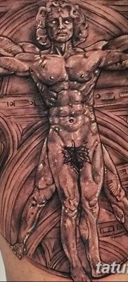 fotó tetoválás vitruvi férfi kelt 2017.12.07. №023 - vitruviai férfi tetoválás -