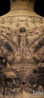 fotó tetoválás vitruvi férfi kelt 2017.12.07. №024 - vitruviai férfi tetoválás -