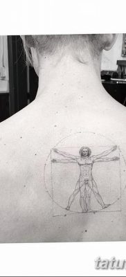 fotó tetoválás vitruvi férfi kelt 2017.12.07. №034 - vitruviai férfi tetoválás -