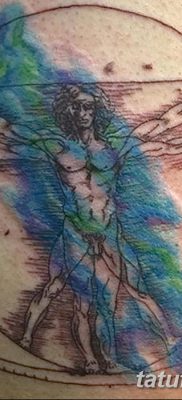 fotó tetoválás vitruvi férfi kelt 2017.12.07. №040 - vitruviai férfi tetoválás -