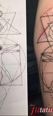 fotó tetoválás vitruvi férfi kelt 2017.12.07. №045 - vitruviai férfi tetoválás -