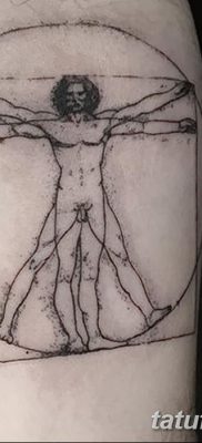 fotó tetoválás vitruvi férfi kelt 2017.12.07. №048 - vitruviai férfi tetoválás -