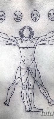 fotó tetoválás vitruvi férfi kelt 2017.12.07. №064 - vitruviai férfi tetoválás -