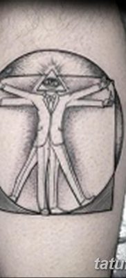 fotó tetoválás vitruvi férfi kelt 2017.12.07. №134 - vitruviai férfi tetoválás -