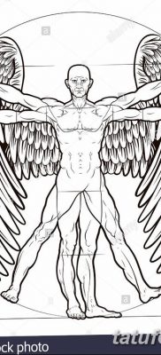 fotó tetoválás vitruvi férfi kelt 2017.12.07. №157 - vitruviai férfi tetoválás -