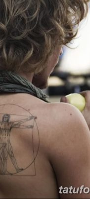 fotó tetoválás vitruvi férfi kelt 2017.12.07. №001 - vitruviai férfi tetoválás -