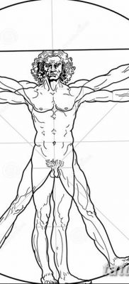 fotó tetoválás vitruvi férfi kelt 2017.12.07. №002 - vitruviai férfi tetoválás -