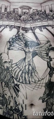 fotó tetoválás vitruvi férfi kelt 2017.12.07. №004 - vitruviai férfi tetoválás -