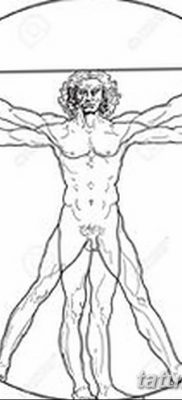 fotó tetoválás vitruvi férfi kelt 2017.12.07. №007 - vitruviai férfi tetoválás -