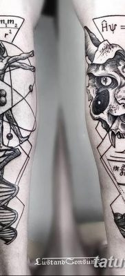 fotó tetoválás vitruvi férfi kelt 2017.12.07. №009 - vitruviai férfi tetoválás -