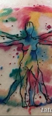 fotó tetoválás vitruvi férfi kelt 2017.12.07. №017 - vitruviai férfi tetoválás -