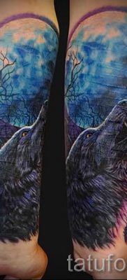 egy üvöltő farkas tetoválásról készült fotó egy üvöltő farkas tetoválás jelentéséről - tatufoto.ru - 48