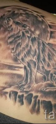 egy üvöltő farkas tetoválásról készült fotó egy üvöltő farkas tetoválás jelentéséről - tatufoto.ru - 26
