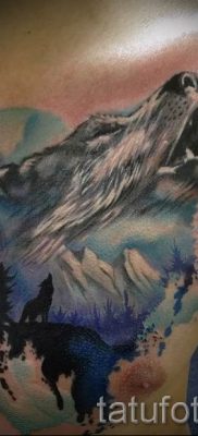 egy üvöltő farkas tetoválásról készült fotó egy üvöltő farkas tetoválás jelentéséről - tatufoto.ru - 13