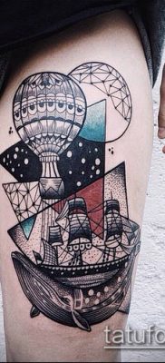 fotó ballon tetoválásról (Balloon tattoo) (érték) - példa rajz - 232