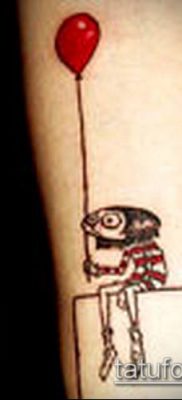 fotó ballon tetoválásról (Balloon tattoo) (érték) - példa rajz - 312