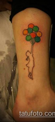 fotó ballon tetoválásról (Balloon tattoo) (érték) - példa rajz - 310