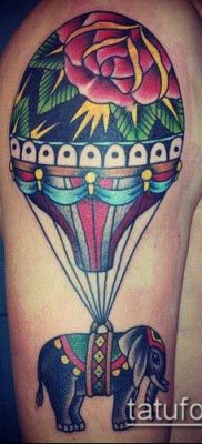 fotó ballon tetoválásról (Balloon tattoo) (érték) - példa egy rajzra - 300