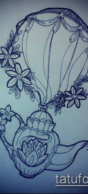 fotó ballon tetoválásról (Balloon tattoo) (érték) - példa rajz - 296