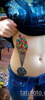 fotó ballon tetoválásról (Balloon tattoo) (érték) - példa rajz - 256
