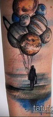 fotó ballon tetoválásról (Balloon tattoo) (érték) - példa rajz - 248