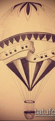 fotó ballon tetoválásról (Balloon tattoo) (érték) - példa rajz - 247