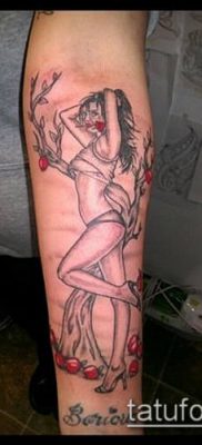 APPLE TATTOO # 422 - a minta exkluzív változata, amely sikeresen használható átalakítására és alkalmazására tetováló almafaként