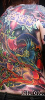 APPLE TATTOO # 615 - a minta egyedi változata, amely sikeresen alkalmazható az almafa megváltoztatására és tetoválására