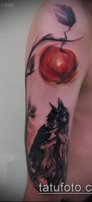 ALMA TATTOO № 140 - a minta érdekes változata, amely jól használható az almafa tetoválás átalakítására és alkalmazására