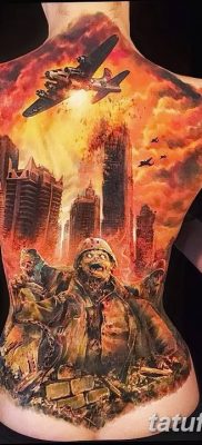 Fénykép tetováló nukleáris robbanásról (gomba) 2018. 09. 01. № 008 tetoválás nukleáris robbanásról -