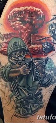 Fotó tetováló nukleáris robbanásról (gomba) 2018. 09. 01. №030 tetoválás nukleáris robbanásról -