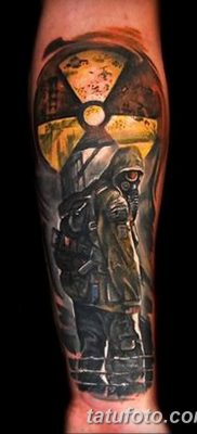 Fénykép tetováló nukleáris robbanásról (gomba) 2018. 09. 01. №033 tetoválás nukleáris robbanásról -